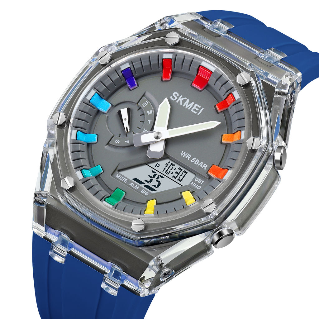 Часы наручные Skmei мужские электронные спортивные 2100blue