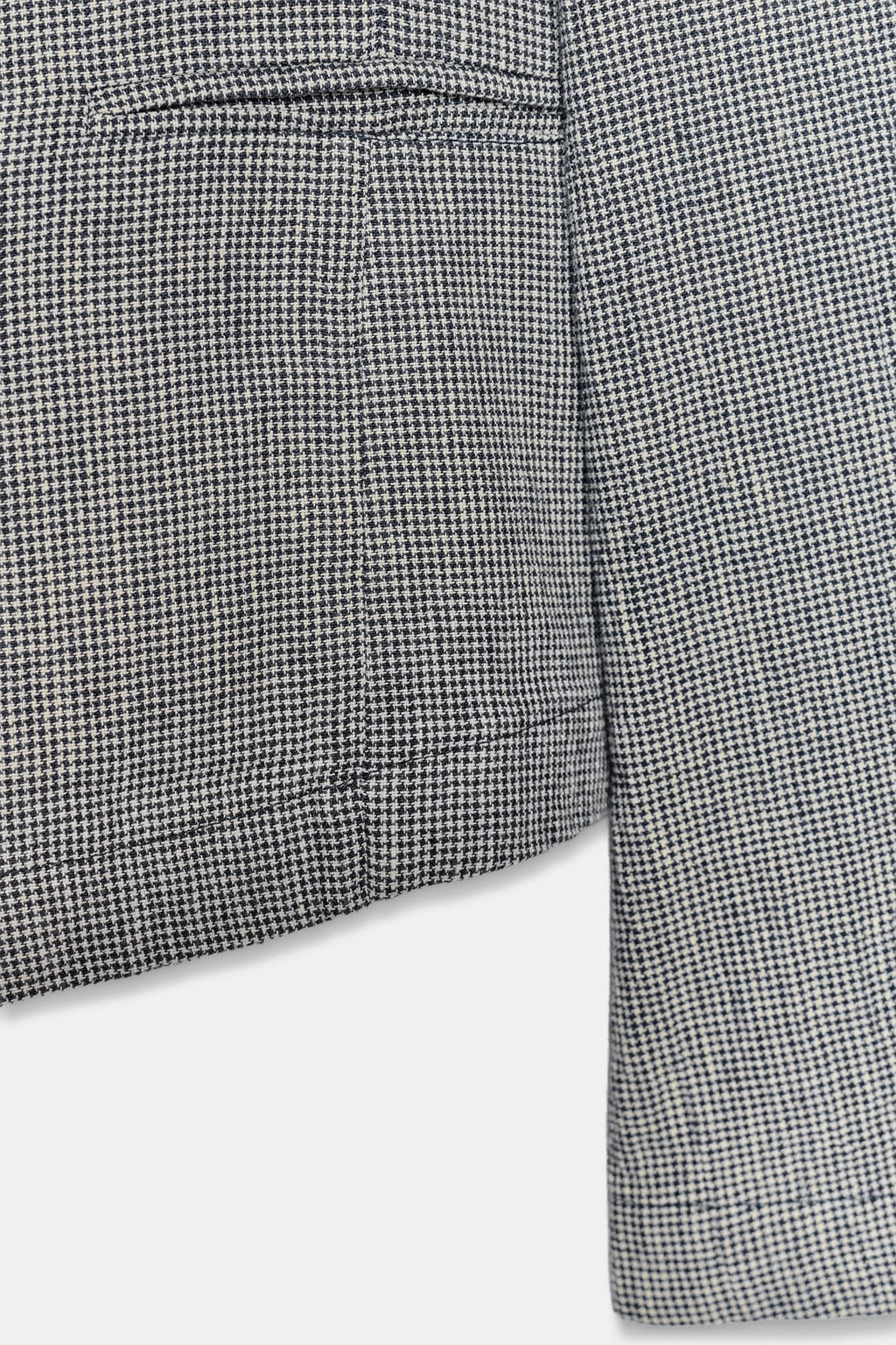 BLAZER CON LINO PATA DE GALLO ZW COLLECTION / Azul / Blanco - Zara фото 6