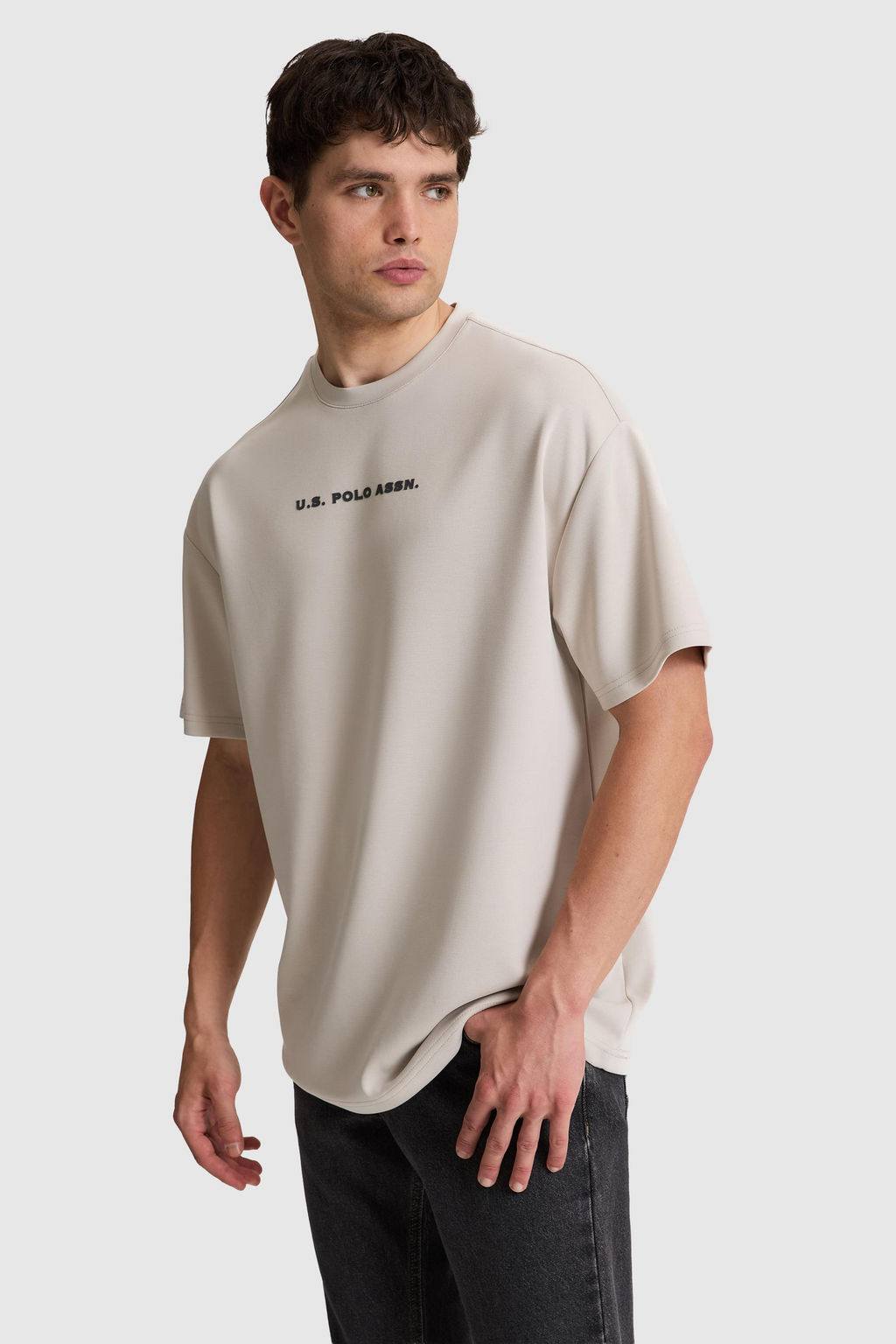 Erkek Ta_ Oversize Bisiklet Yaka Ti__rt