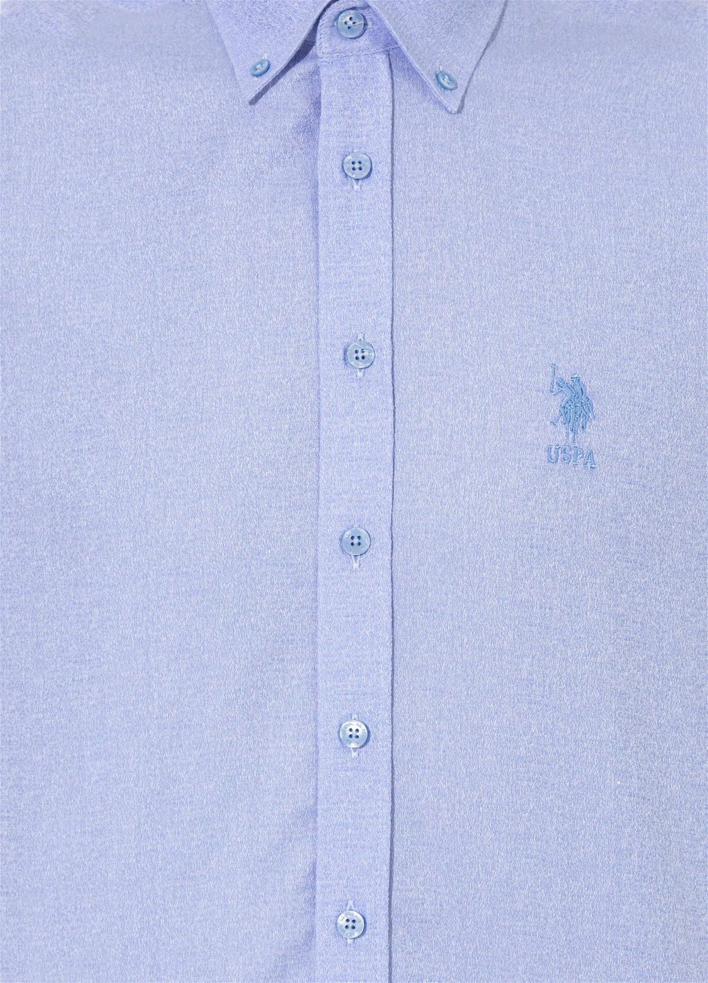 U. S. Polo Assn Мужская синяя рубашка с длинным рукавом - U.s. polo assn фото 12