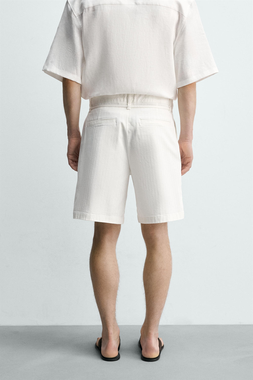 BERMUDA RELAXED FIT PLIEGUES / Crudo - Zara фото 3