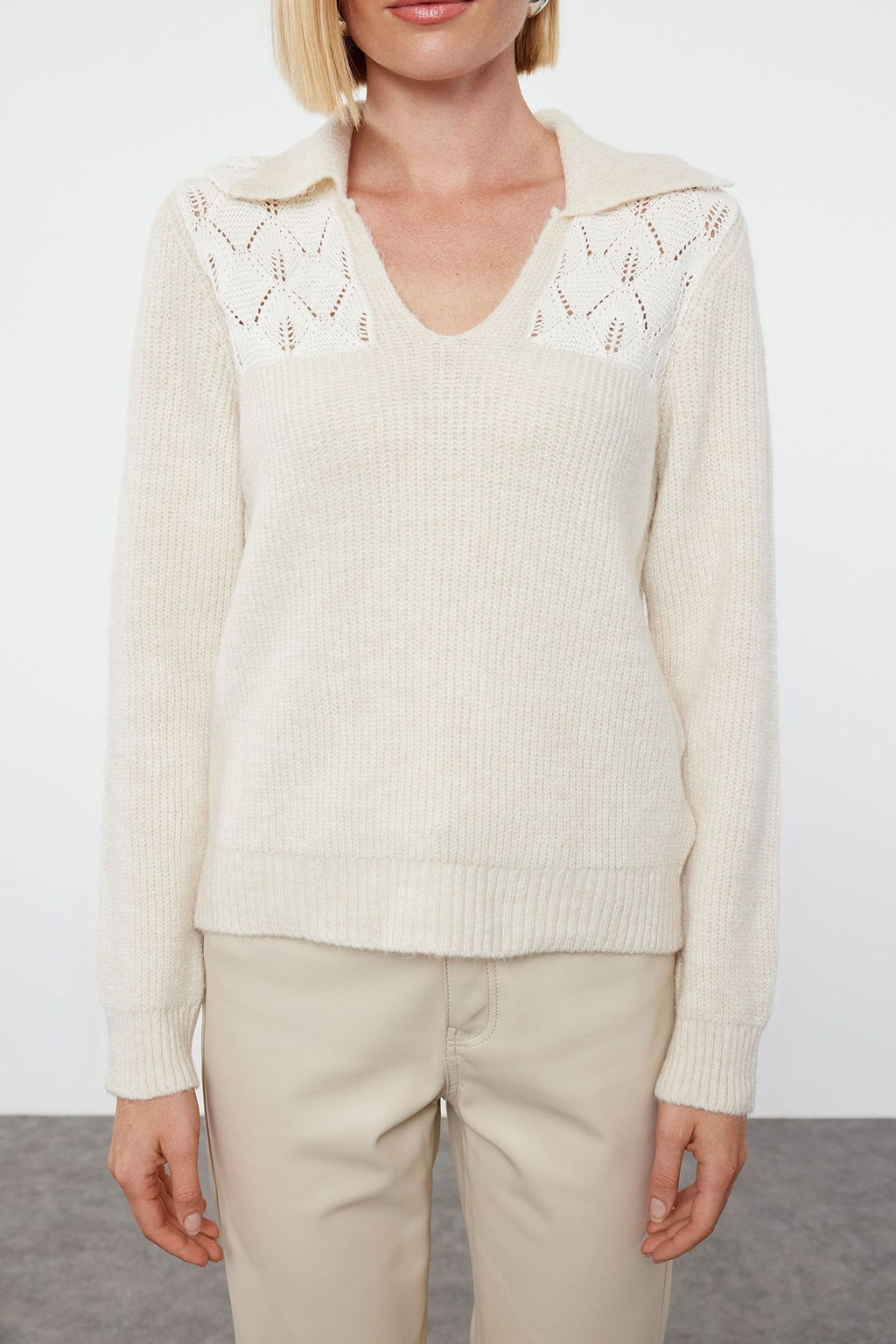 Tas Nak?s Detayl? Triko Kazak TWOAW25KZ00106