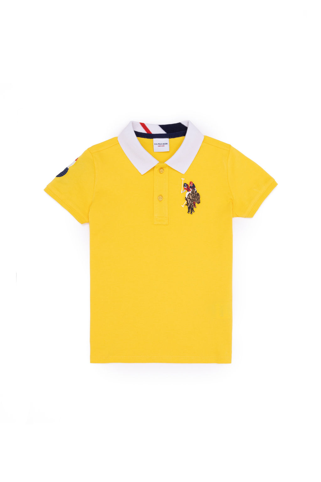 U. S. Polo Assn Темно-желтая базовая футболка-поло для мальчиков - U.s. polo assn фото 9