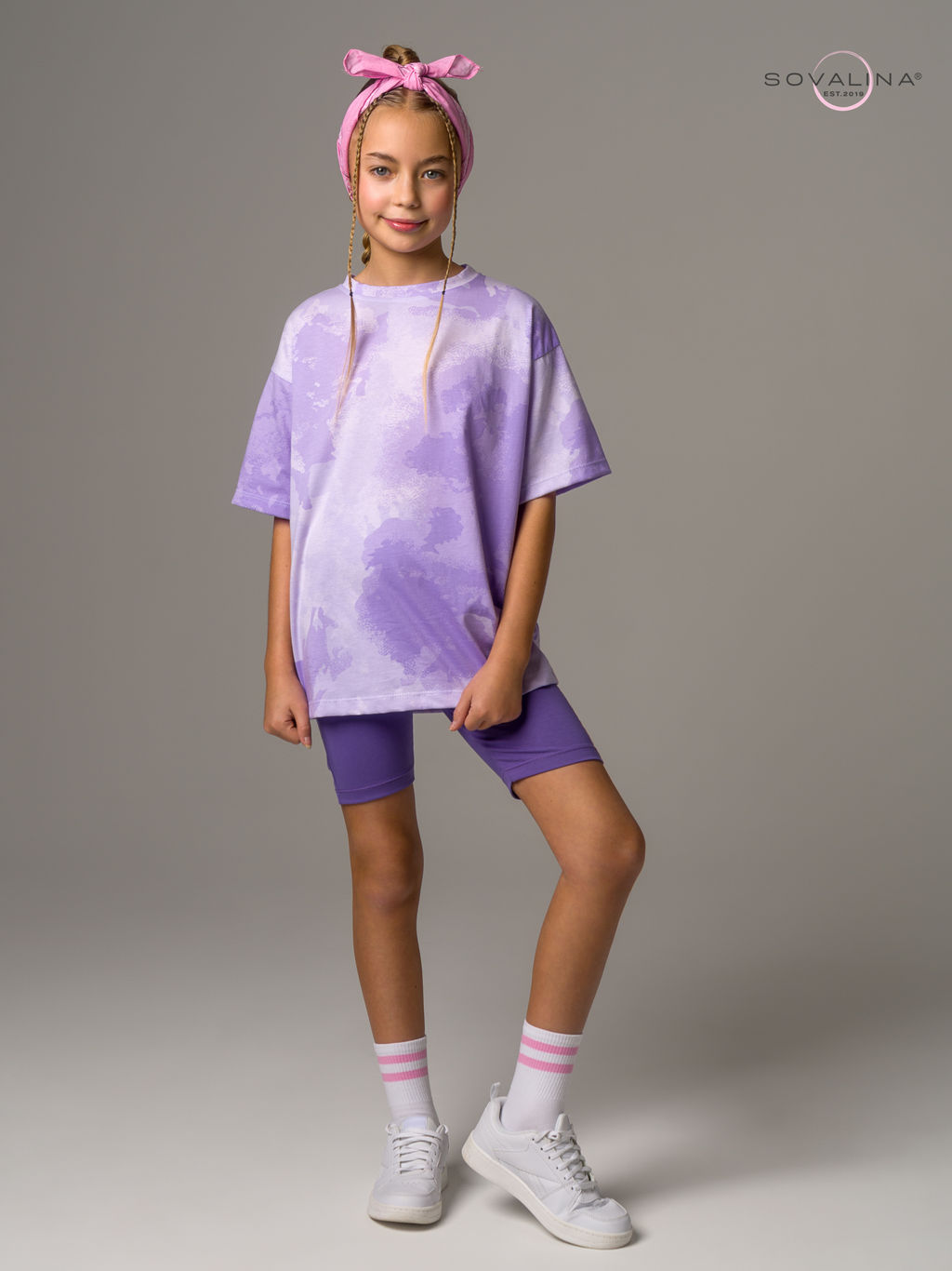 Костюм Актив MAX тайдай лаванда-вери - Sovalina фото 2