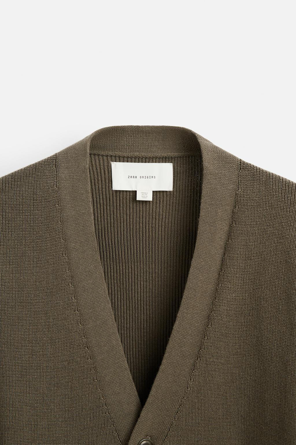 COTTON BLEND CARDIGAN - Zara фото 10