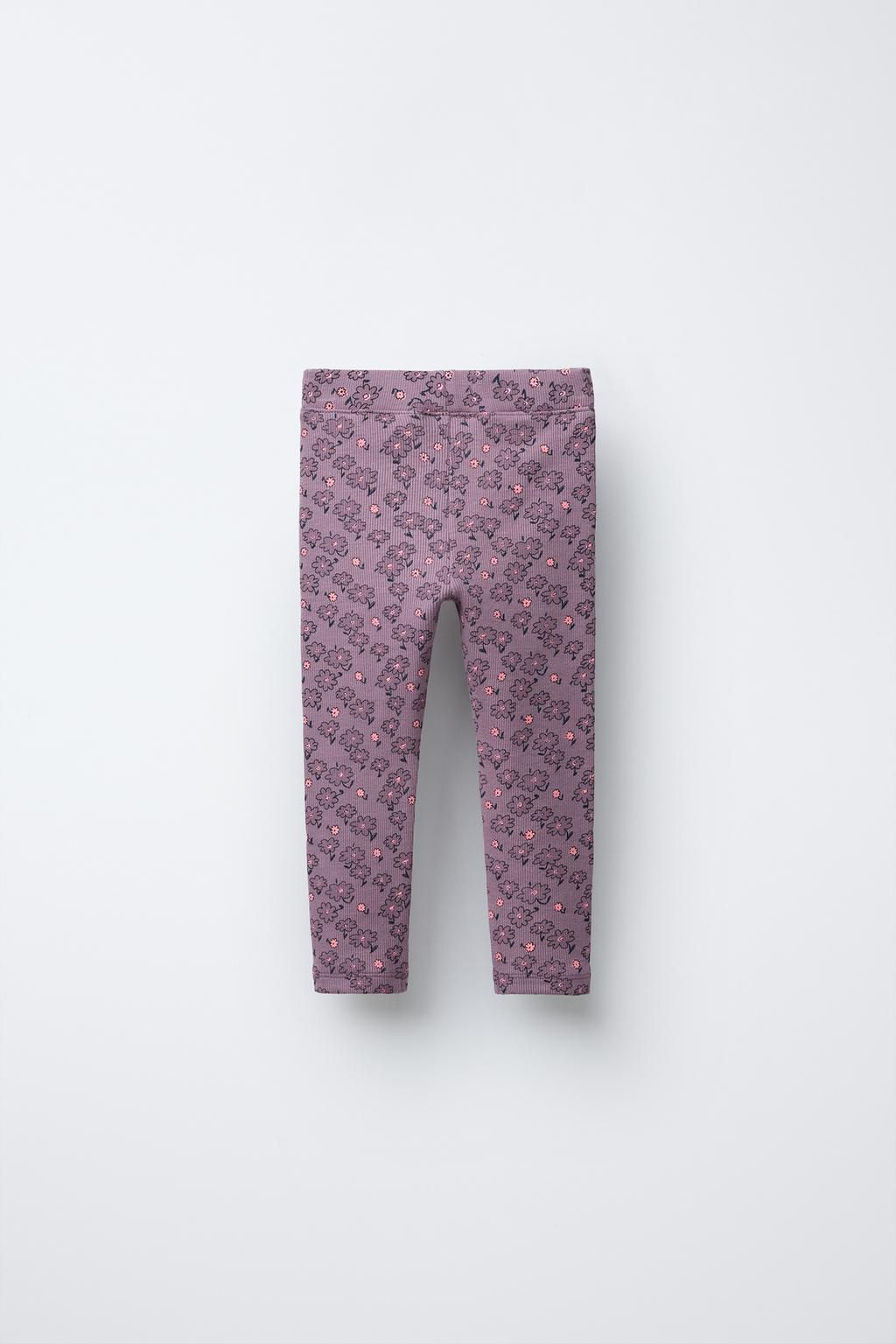RIBBED PRINTED LEGGINGS - Zara фото 17