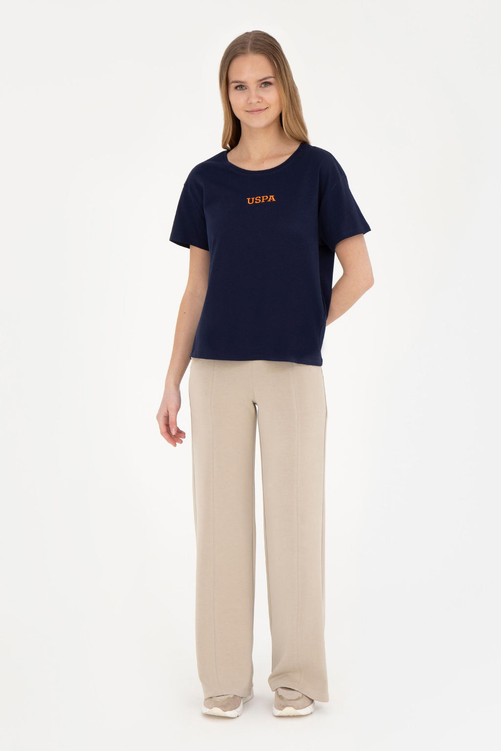 Женские легкие спортивные штаны цвета хаки - U.s. polo assn фото 7