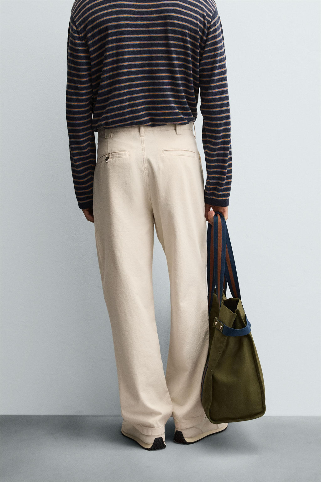 STRAIGHT-LEG CHINO TROUSERS - Zara фото 3