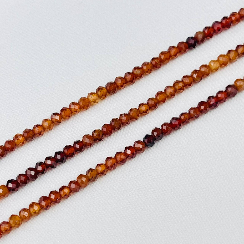 Бусины для украшений из Граната "Спессартин" (130 бусин)