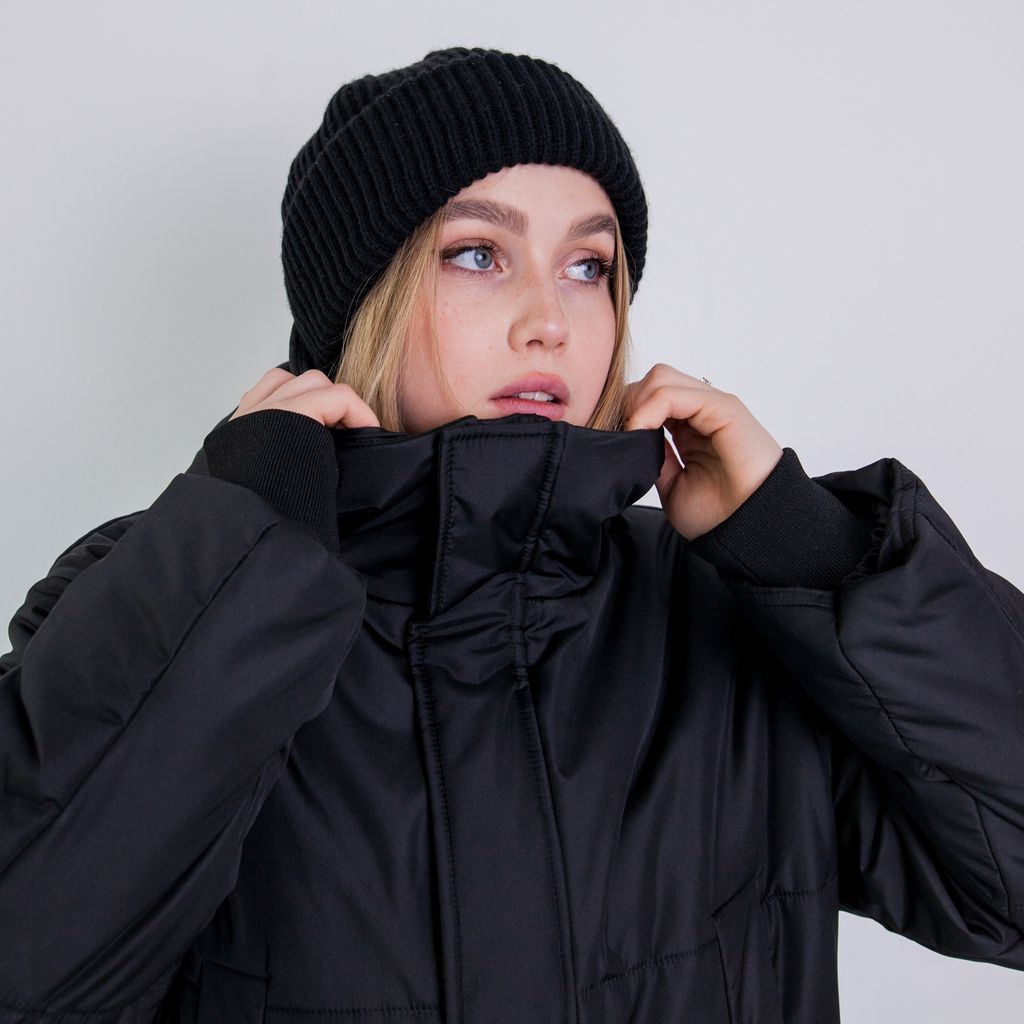 Шапка бини из смесовой шерсти однослойная ONYX