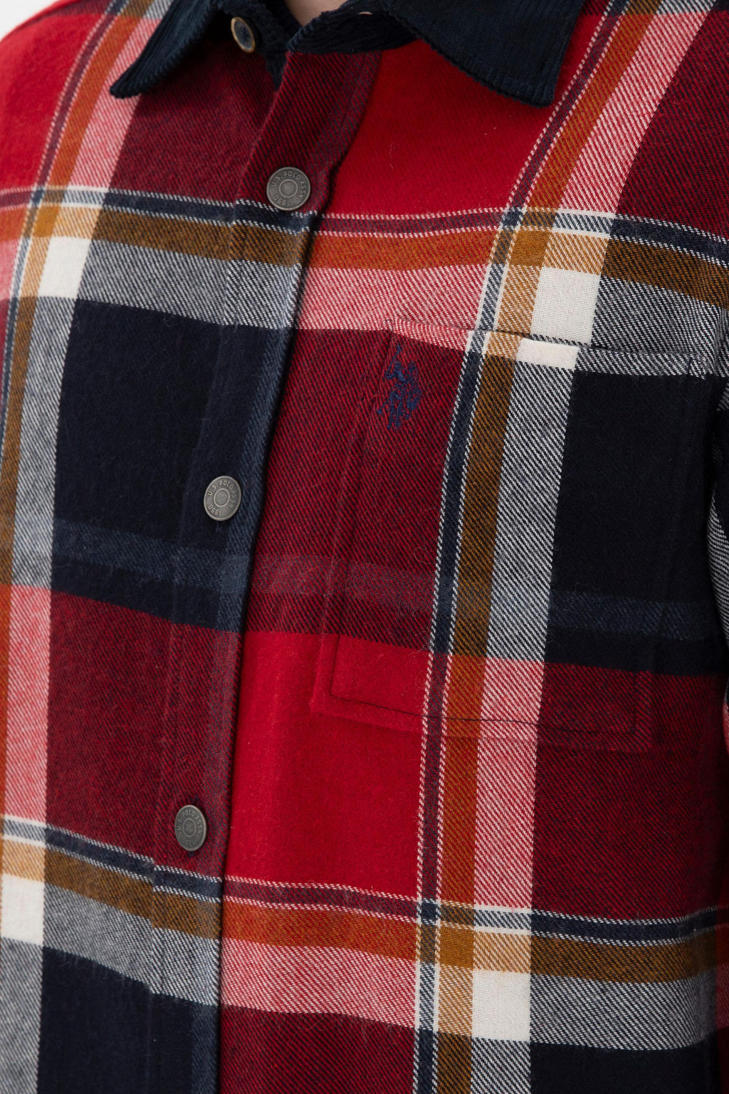 Мужская красная рубашка с длинным рукавом 1 бесплатно для 1 зоны в рубашках - U.s. polo assn фото 7