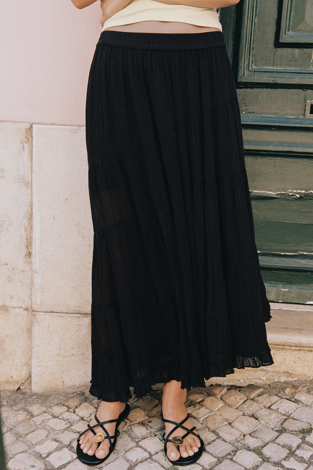 FALDA MIDI ASIM?TRICA / Negro - Zara фото 2