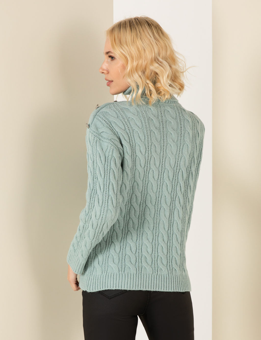 Mint Melanj Regular Fit Bal_k__ Yaka Kazak