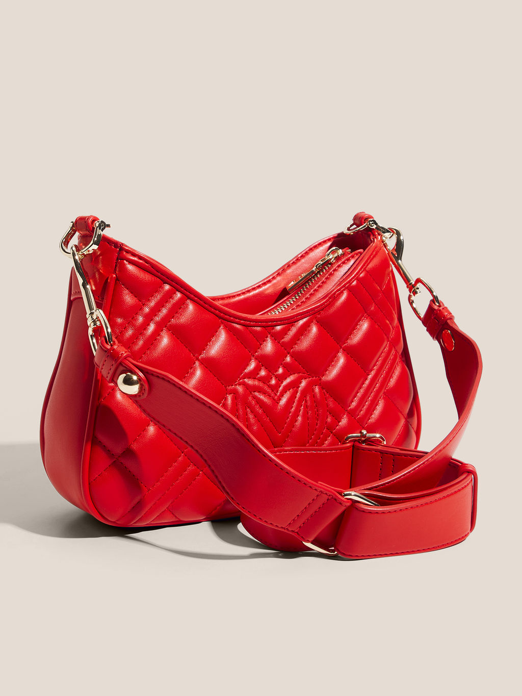 Женская сумка на плечо LOVE MOSCHINO QUILTED BAG Артикул 4625894, красный  фото 3