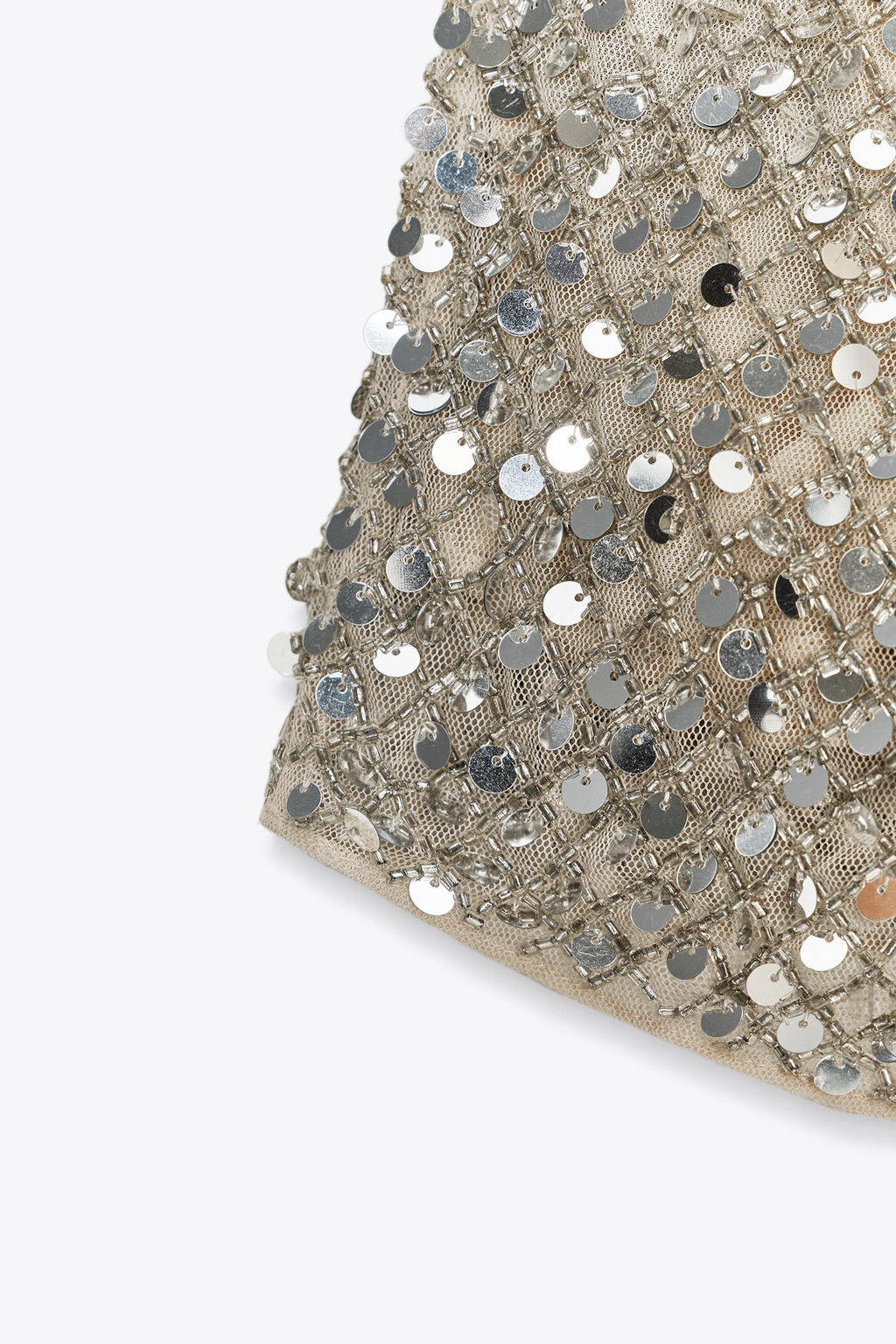 ZW COLLECTION HALTER SEQUIN TOP - Zara фото 7