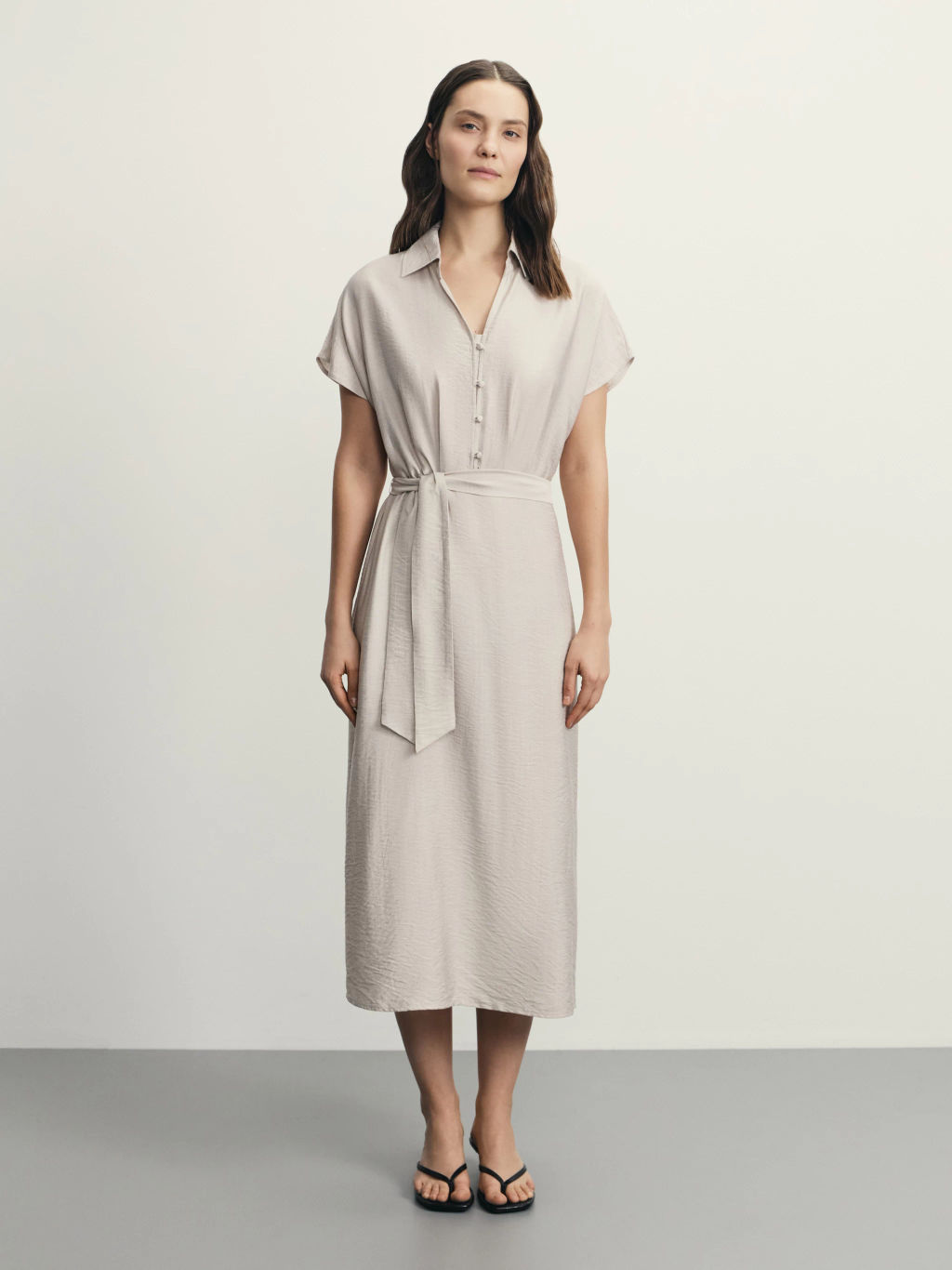 Платье-рубашка из вискозы / Zarina  фото 3