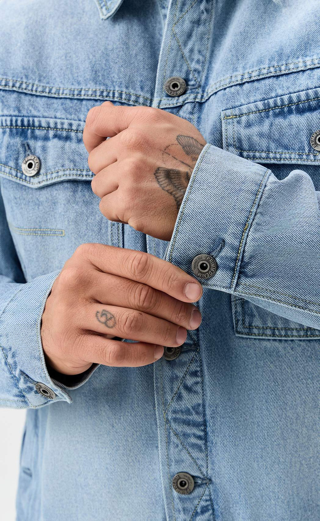 Куртка джинс P611-1286 l.blue - Primm фото 5