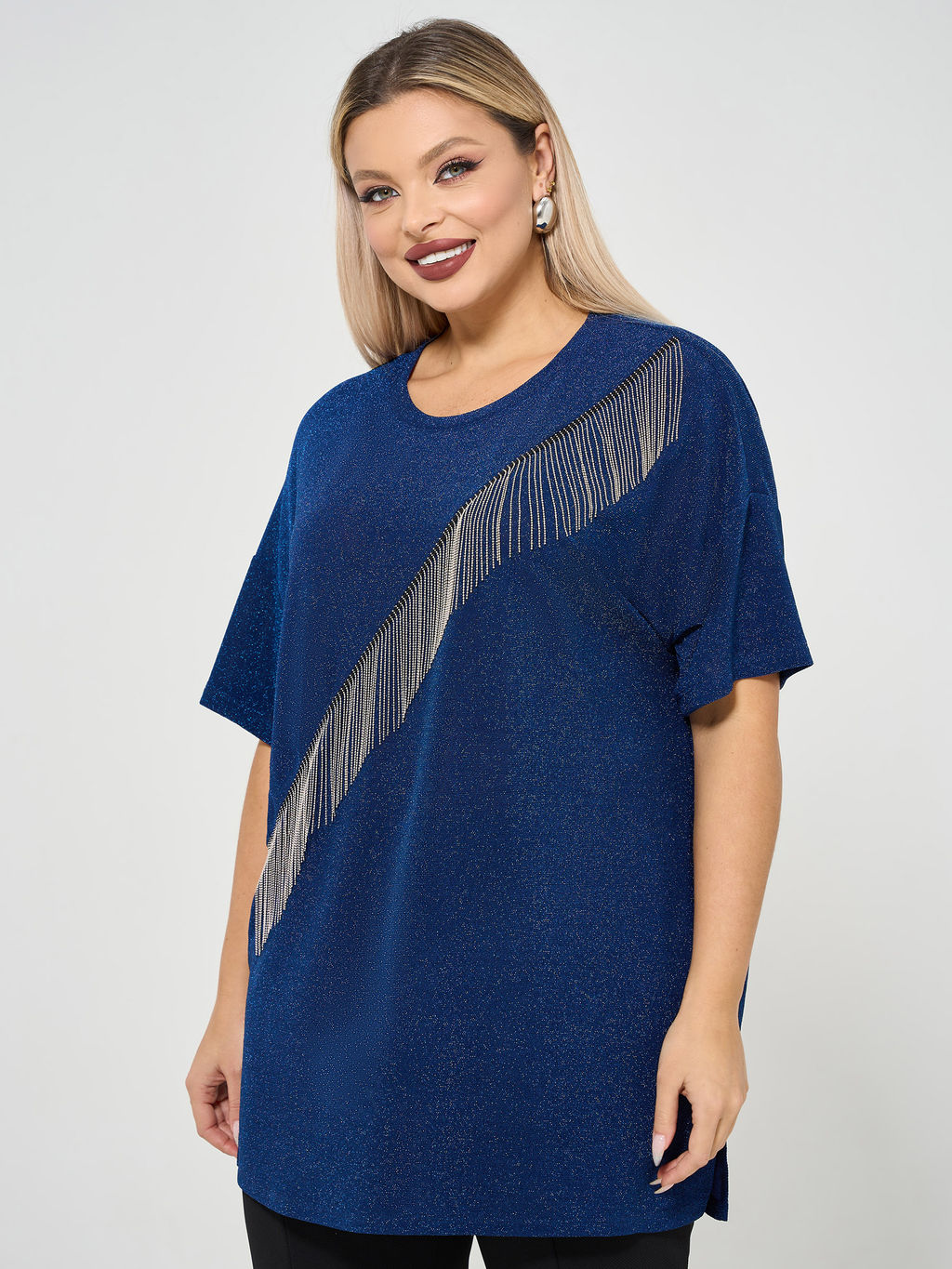 Джемпер 0087-26 тёмно-синий - Dora фото 14