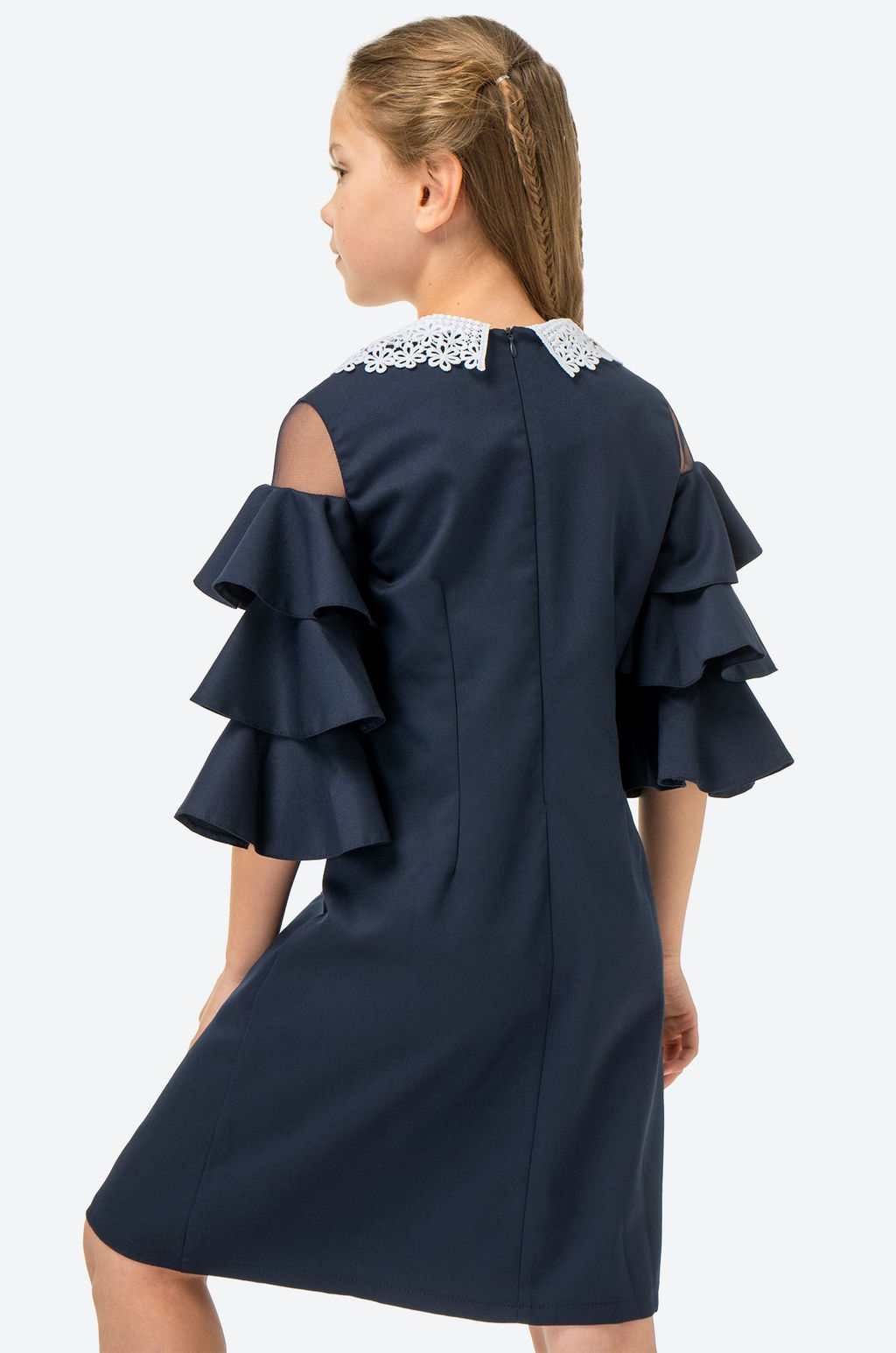 Школьное платье с добавлением вискозы для девочки Happyfox