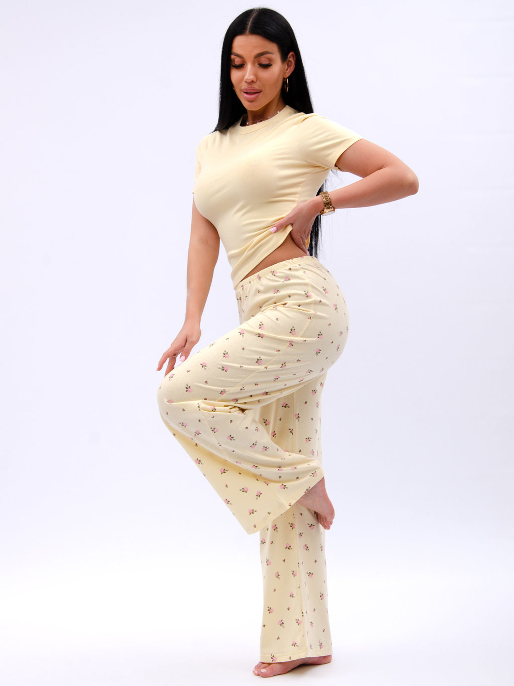 Пижама Брунелла, трикотаж - Малина фото 20