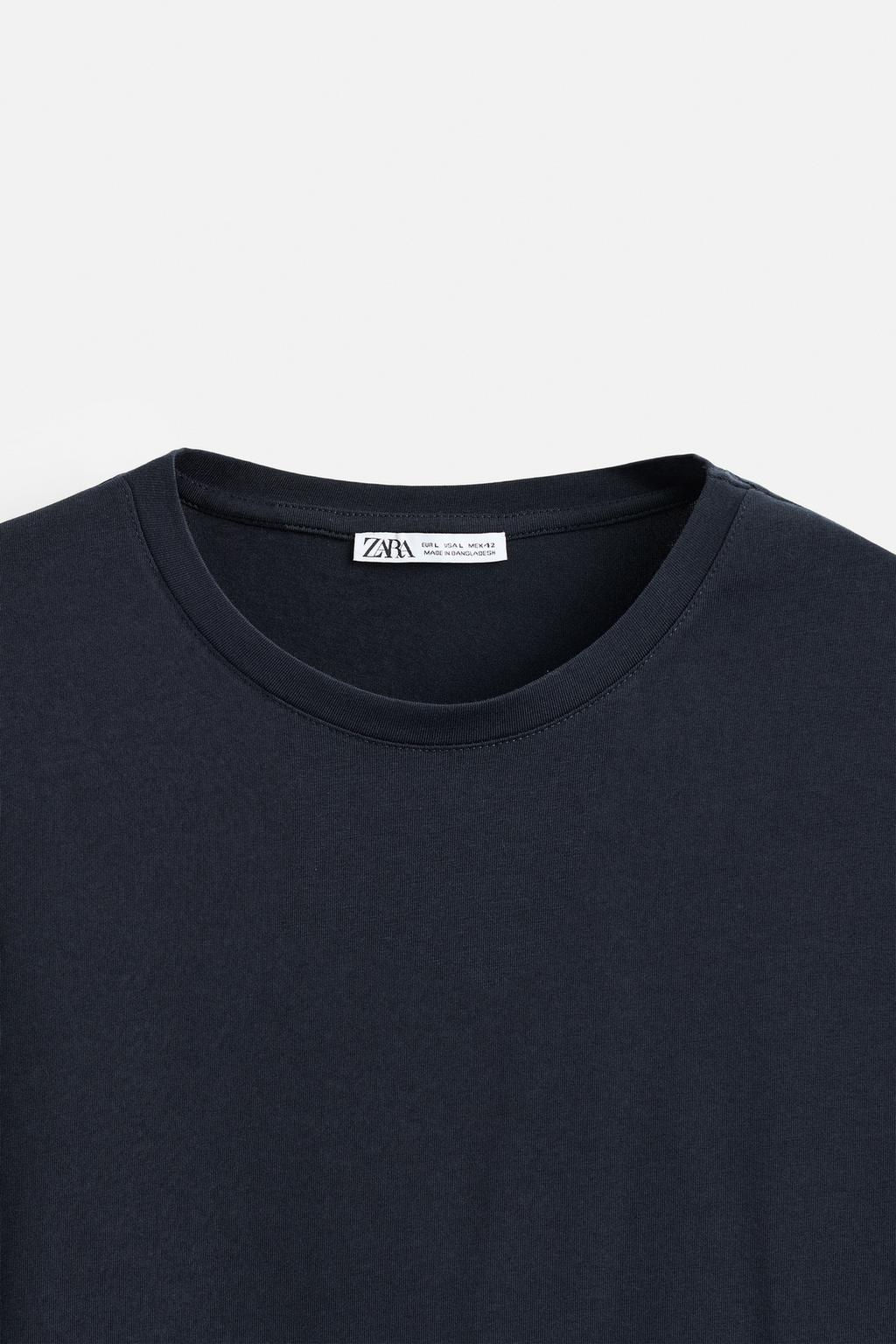 BASIC SLIM FIT T-SHIRT - Zara фото 66