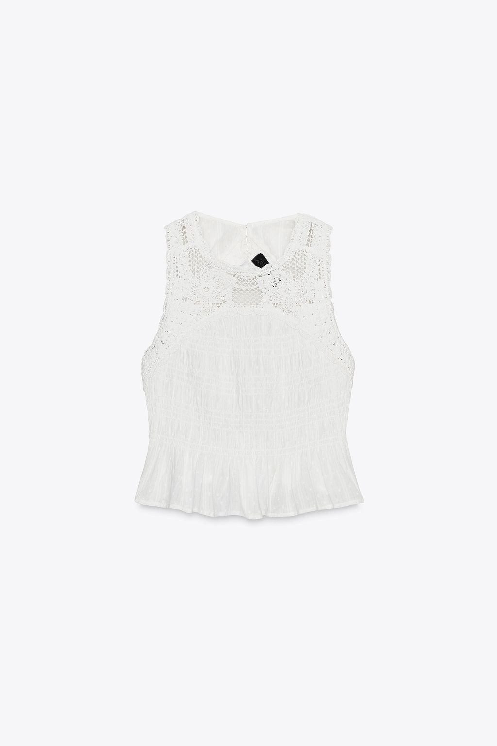 OPEN-BACK CROCHET MIX TOP - Zara фото 4