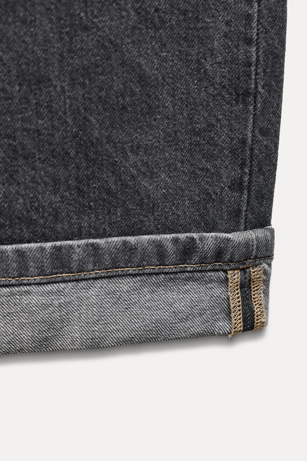 RELAXED FIT FOLD-UP LOW-RISE JEANS - Zara фото 33