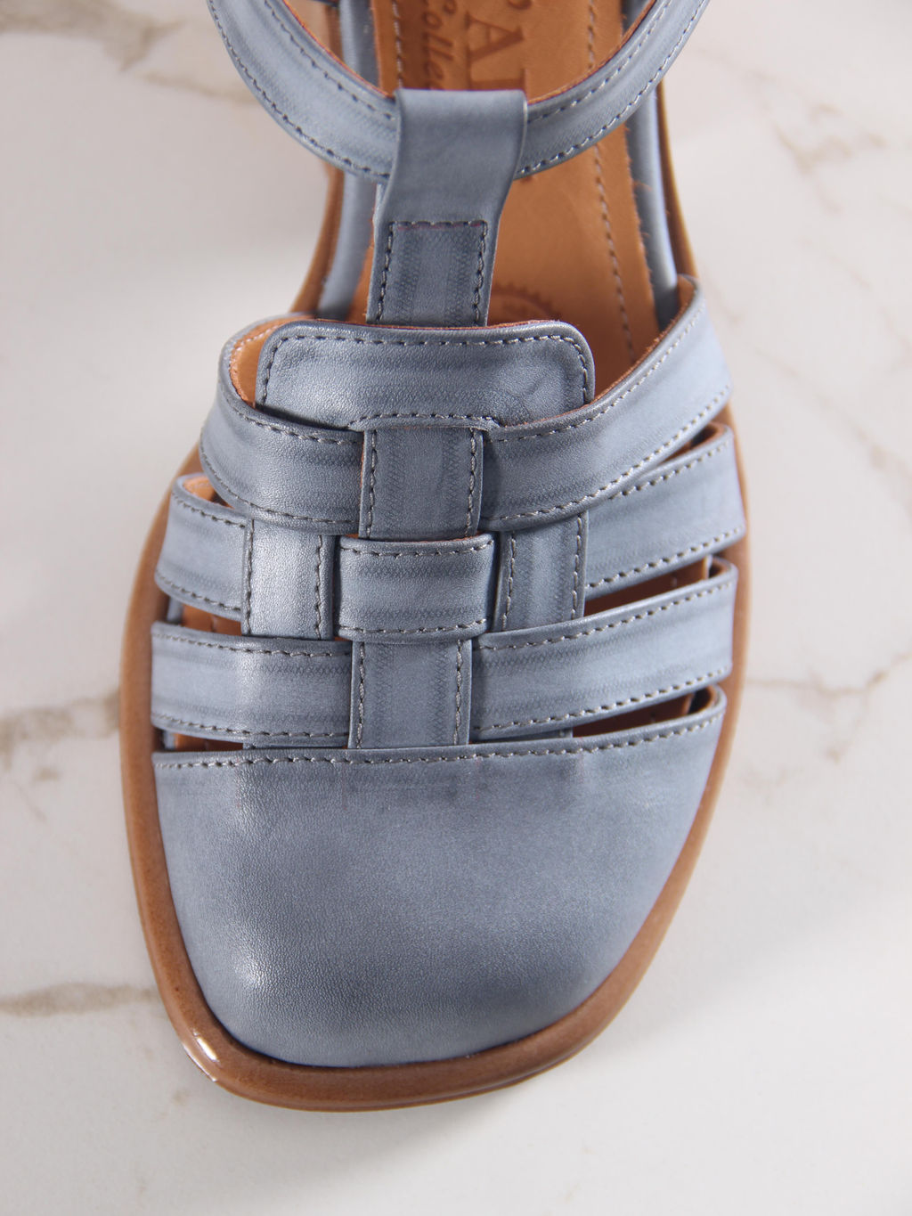 Босоножки 5035.23663bе.Вакса серая +коричневый