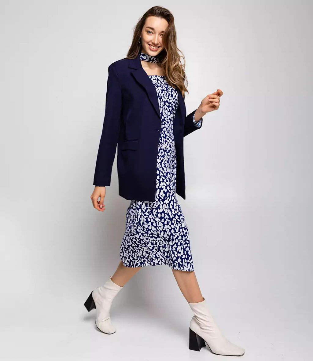 Платье #КТ63007, синий