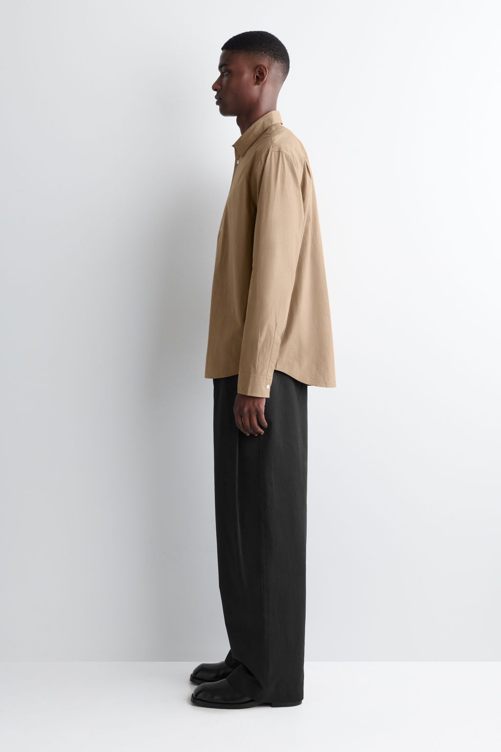 CAMISA DE POPEL?N DE ALGOD?N PIMA RELAXED FIT - H&m фото 7