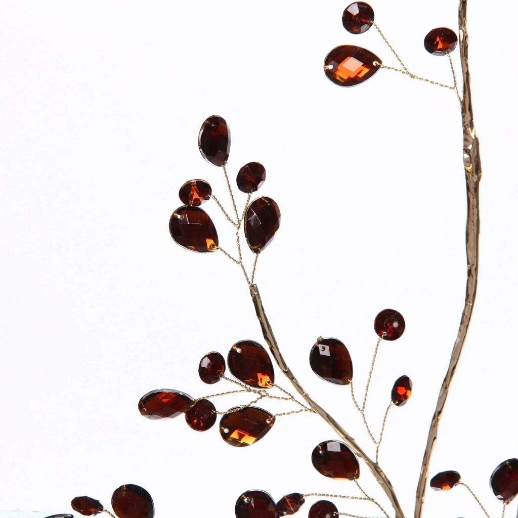 Ветка декоративная "Изящный шарм" 76 см, Шоколад