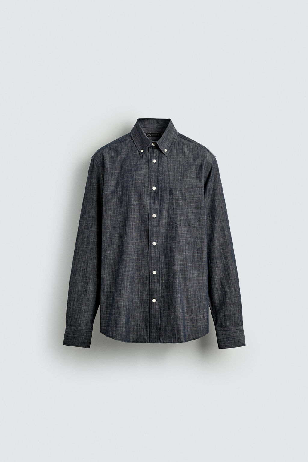 REGULAR FIT BUTTON-DOWN SHIRT - Zara фото 7