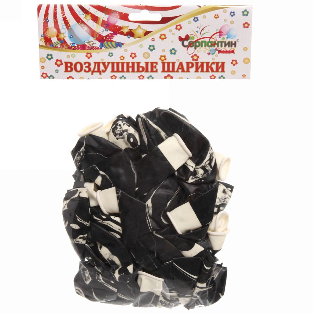 Цена за 2 шт. Воздушные шары "Мираж" 25шт 12"/30см серый