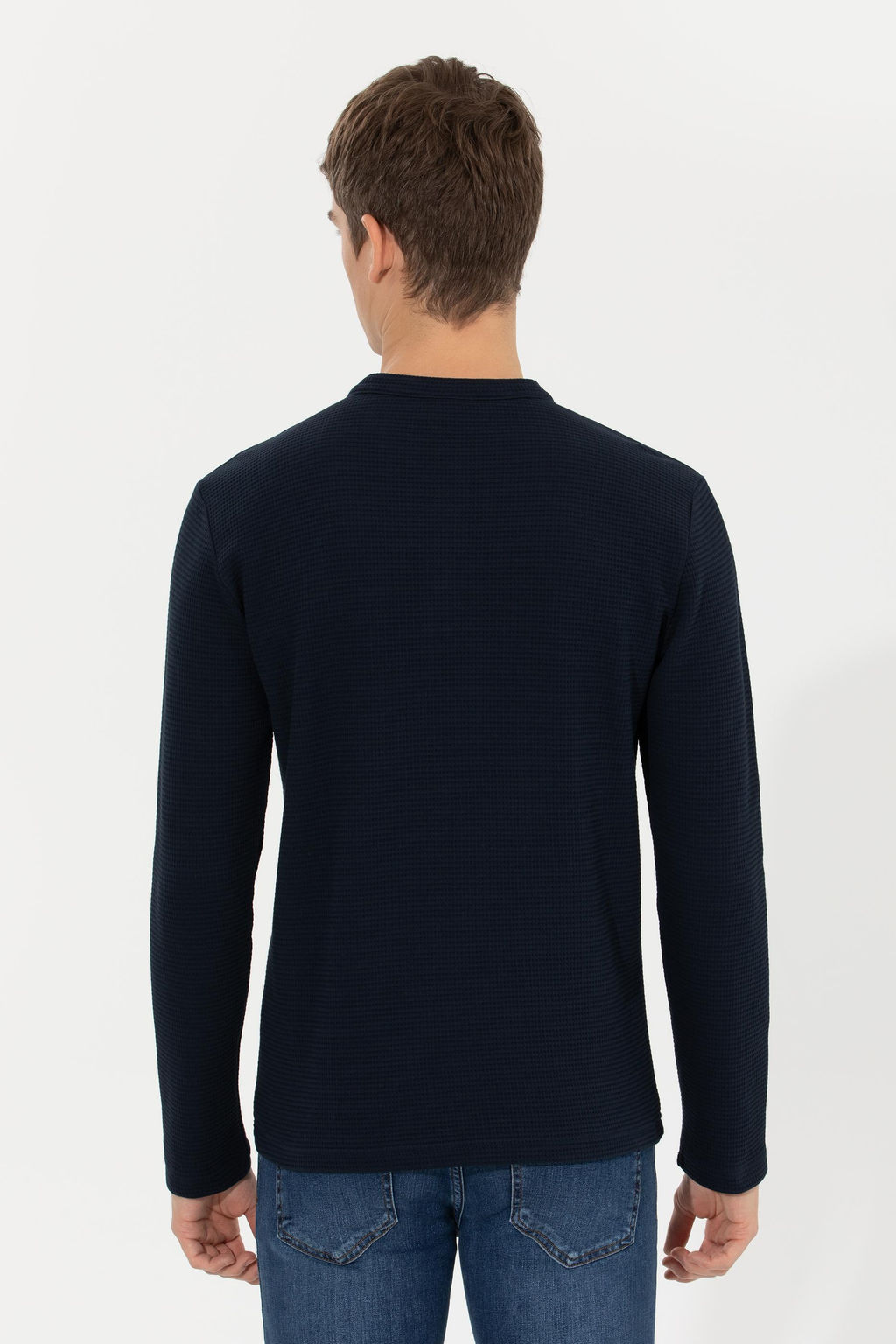 Erkek Lacivert Sweatshirt