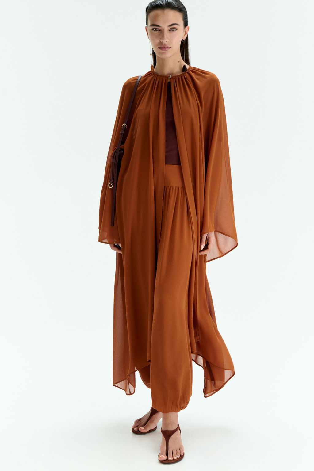 Caft?n de gasa con frunces - H&m фото 2