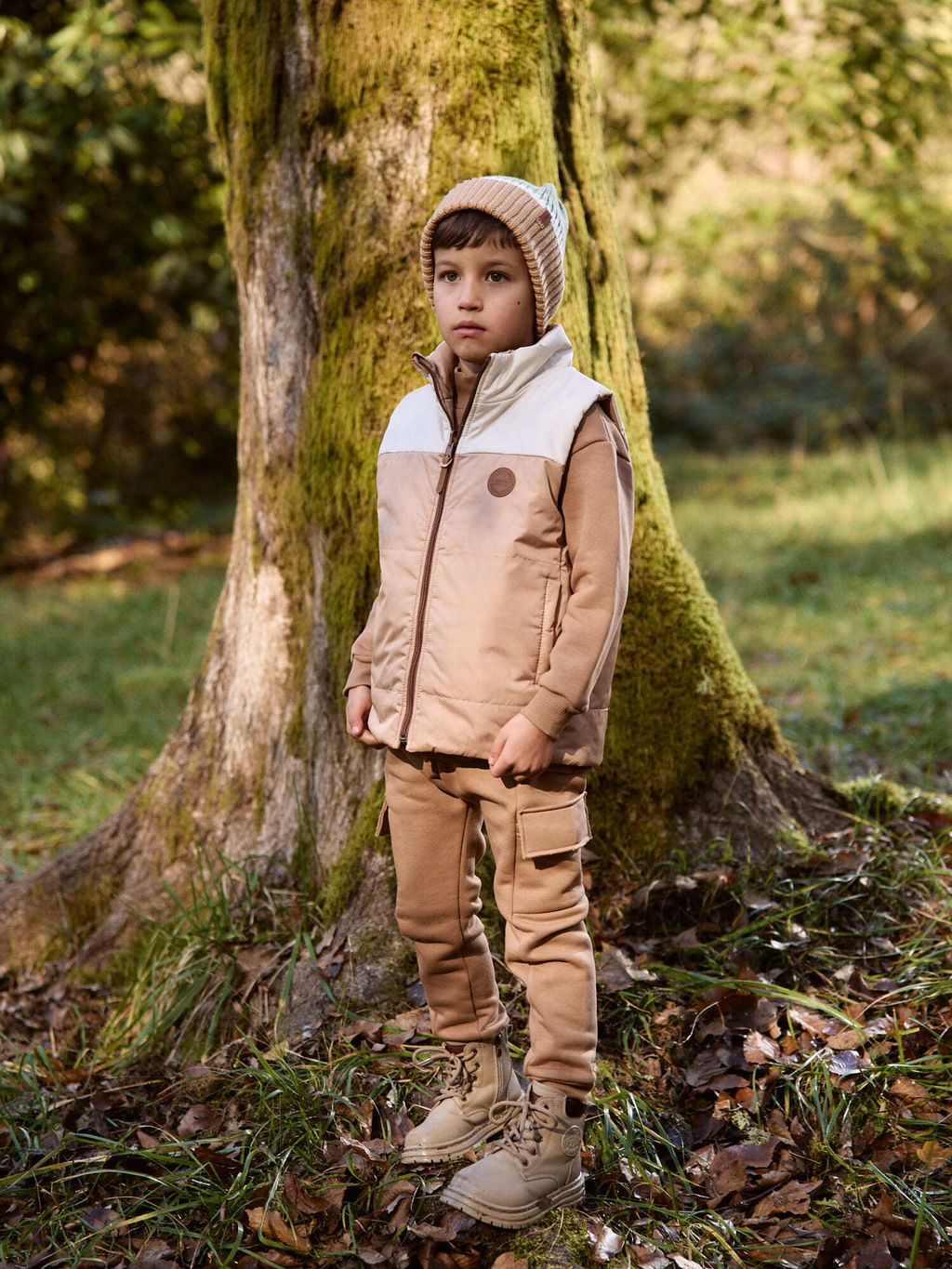 Жилет стеганый на молнии двухсторонний Беж - Bungly фото 3