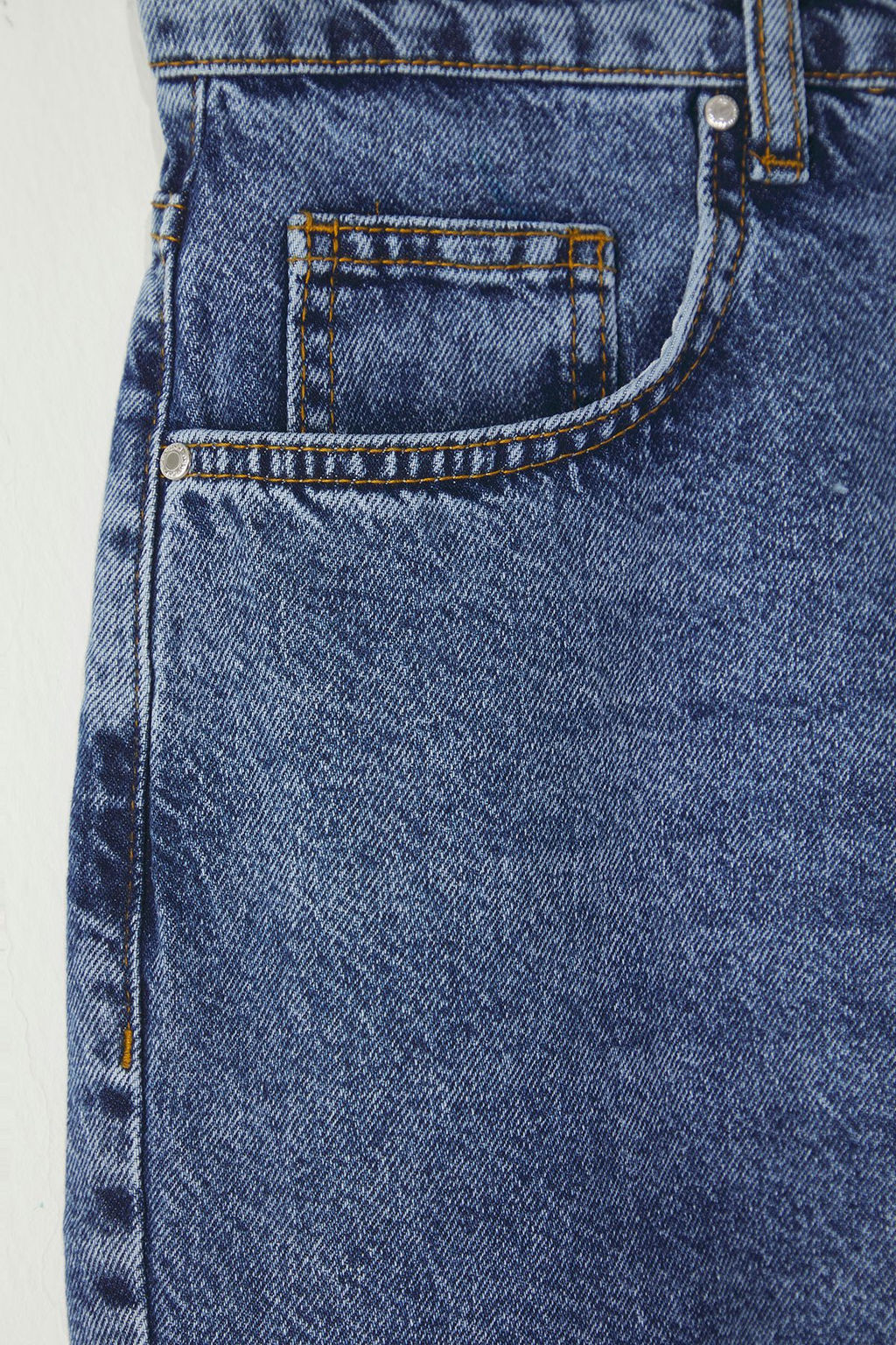 TRENDYOL MAN Mavi Baggy Fit More Sustinable Kot Sort TMNSS25SR00054 - Trendyolmilla фото 13