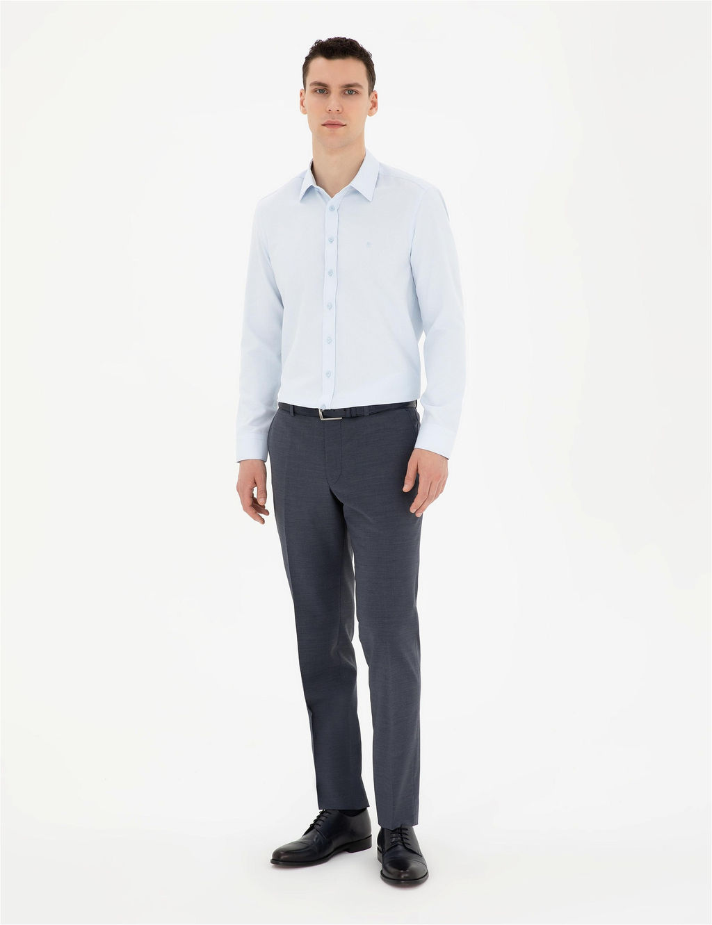 A__k Mavi Slim Fit Arm_rl_ Uzun Kollu G_mlek - Pierre cardin фото 4