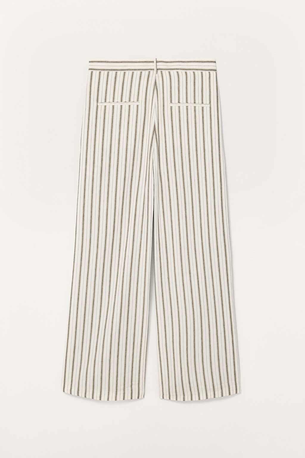 LIMITED EDITION STRIPED LINEN BLEND TROUSERS
