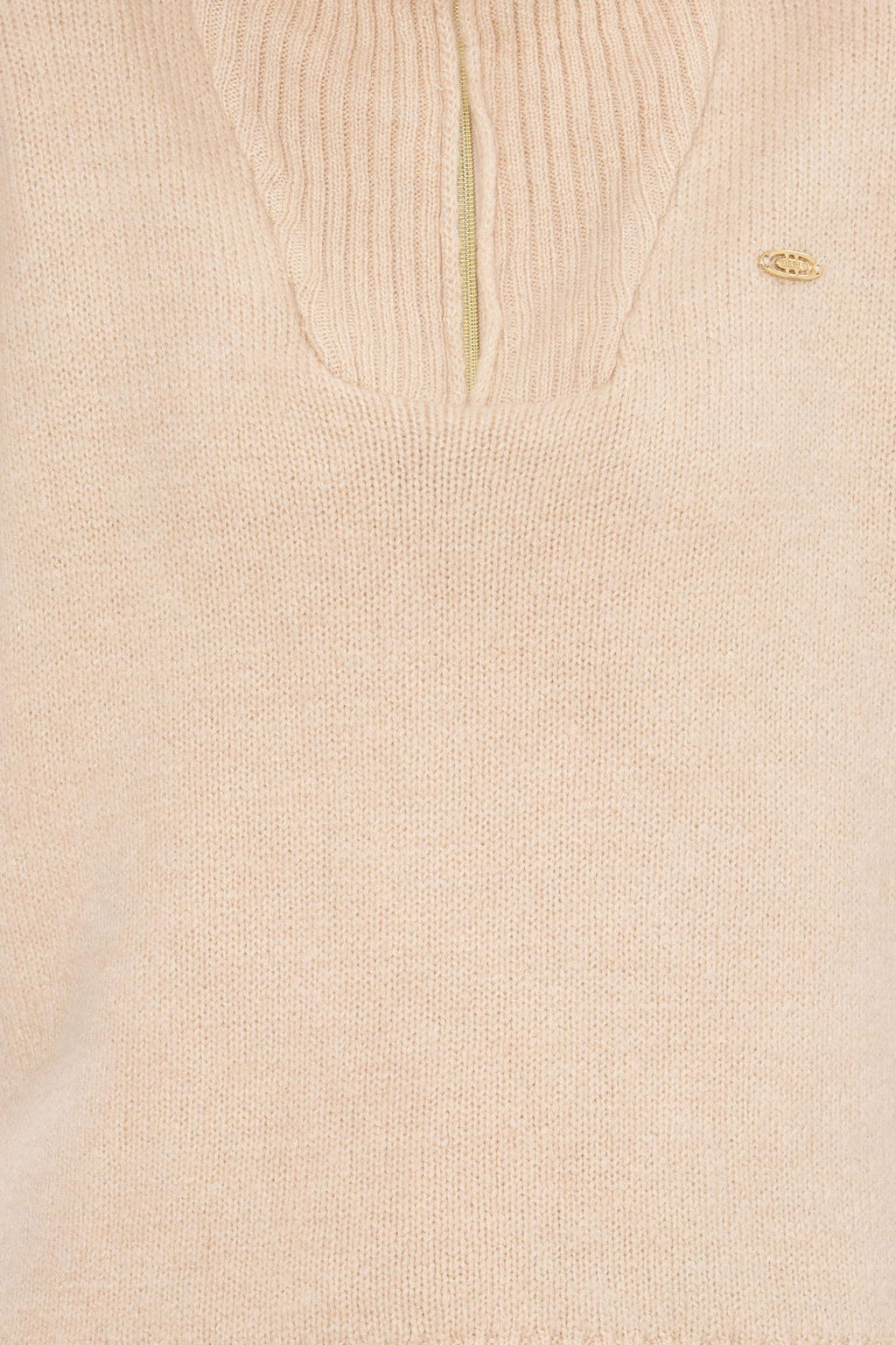 U. S. Polo Assn Женский свитер из меланжевого камня с v-образным вырезом - U.s. polo assn фото 6