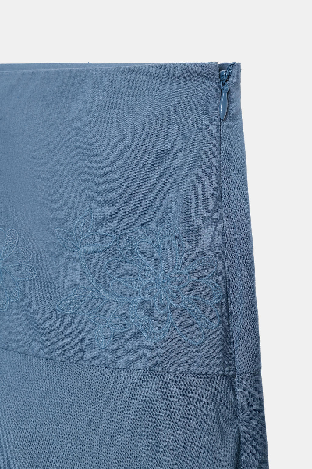 FALDA ASIM?TRICA BORDADOS / Azul - Zara фото 8