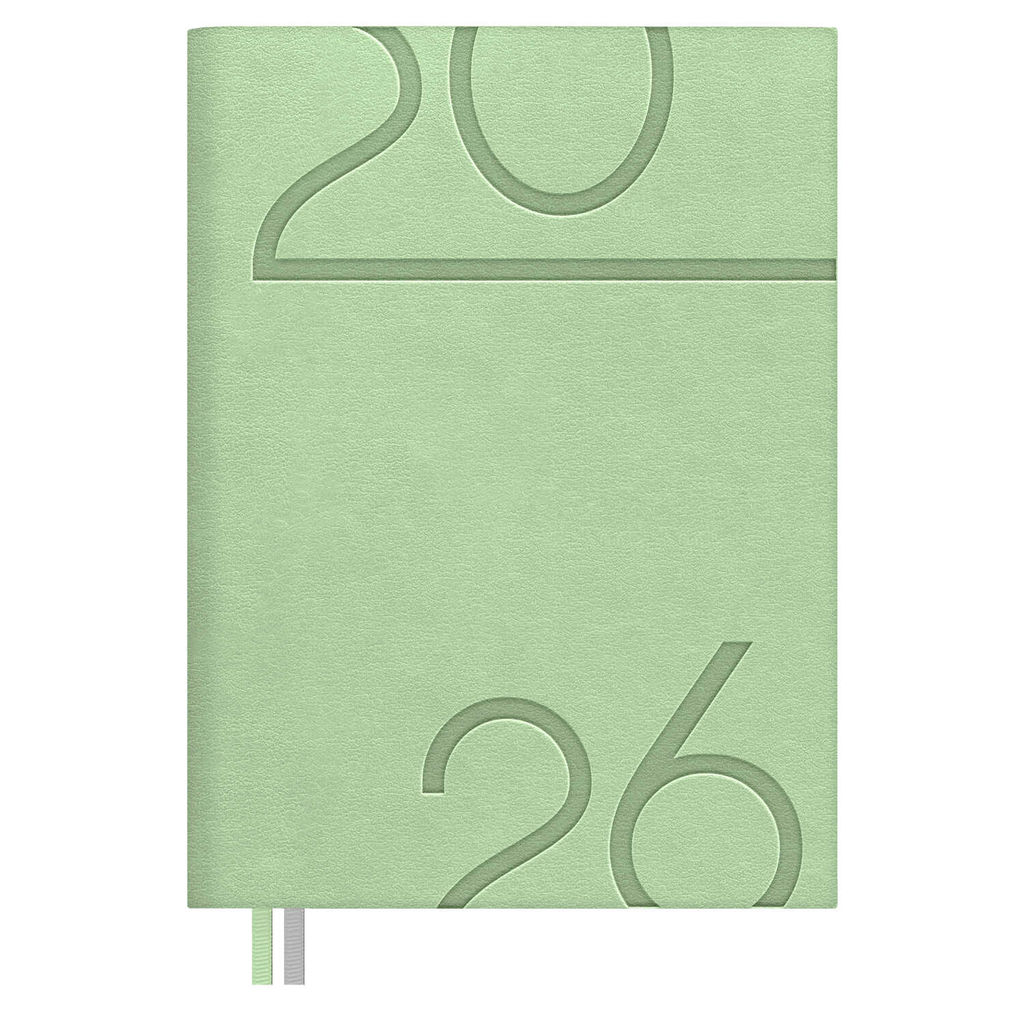 Ежедневник датированный 2026 ESCALADA, #ДУМАЙ КАК МИЛЛИАРДЕР, А6+, 176 л., арт. 70304/ 20 ЛЕЗЕРЕТТО СВЕТЛО-ЗЕЛЁНЫЙ