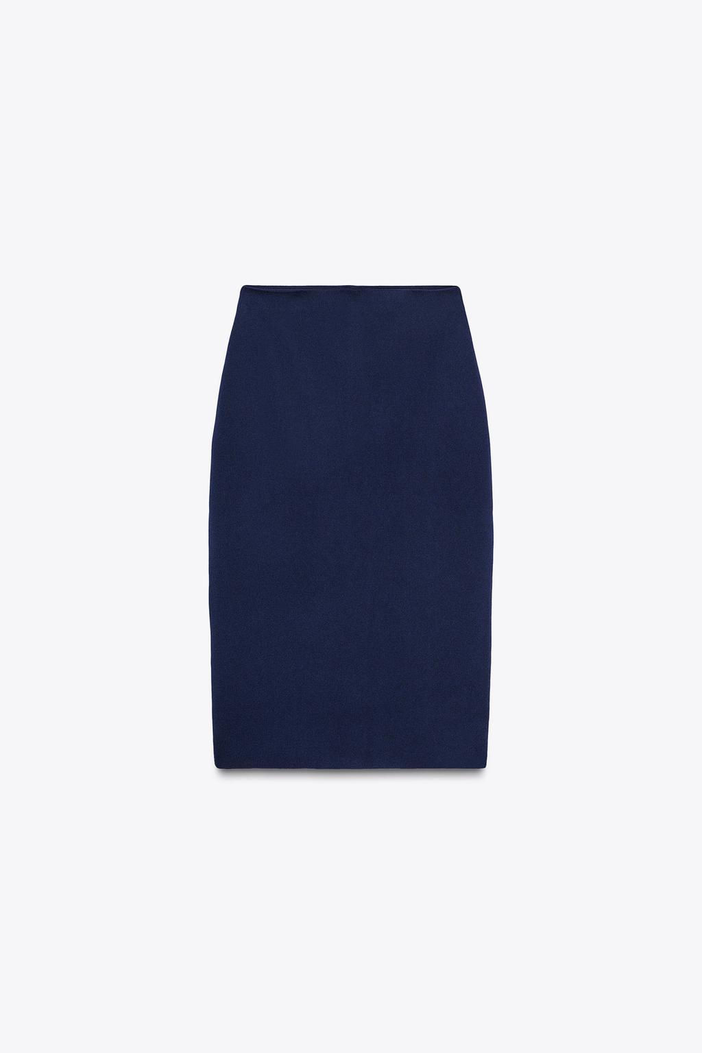 PLAIN KNIT MIDI SKIRT - Zara фото 4