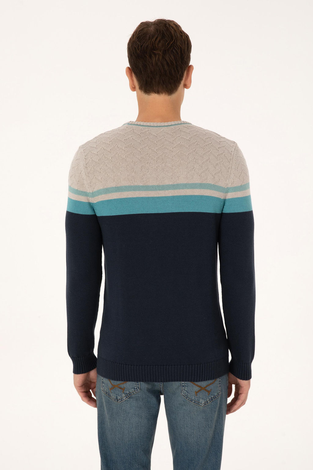 Erkek A__k Lacivert Kazak - U.s. polo assn фото 5