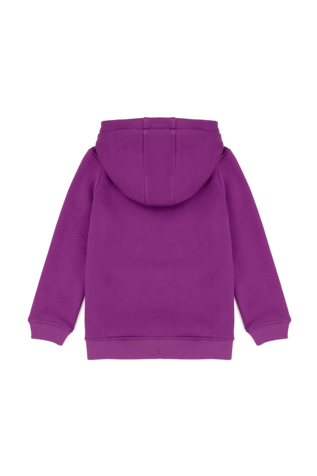 K_z _ocuk Violet Basic Kap__onlu Sweatshirt