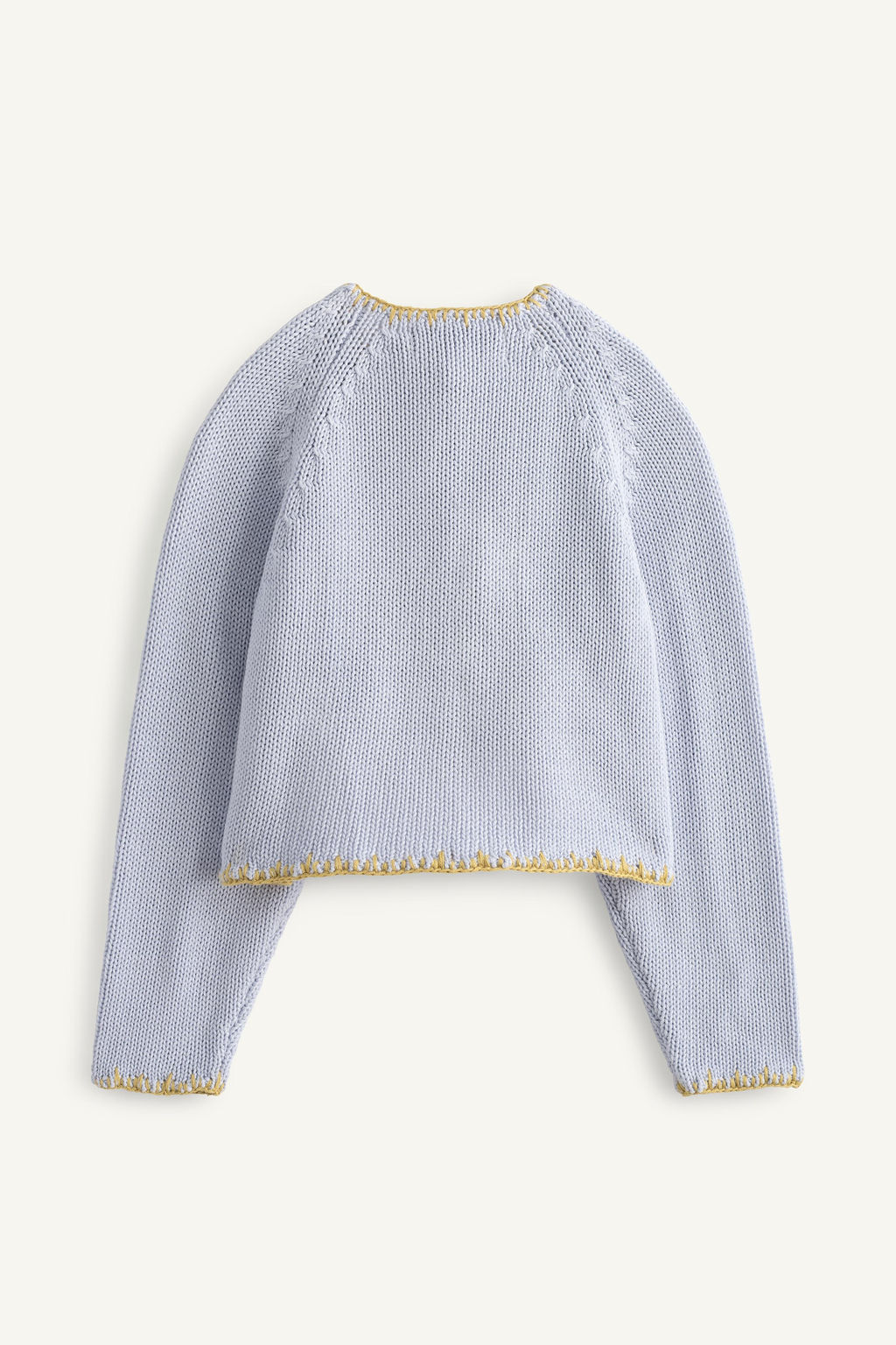 C?RDIGAN PUNTO FLORES BORDADAS PUNTO DE CRUZ LIMITED EDITION / Celeste - Zara фото 6