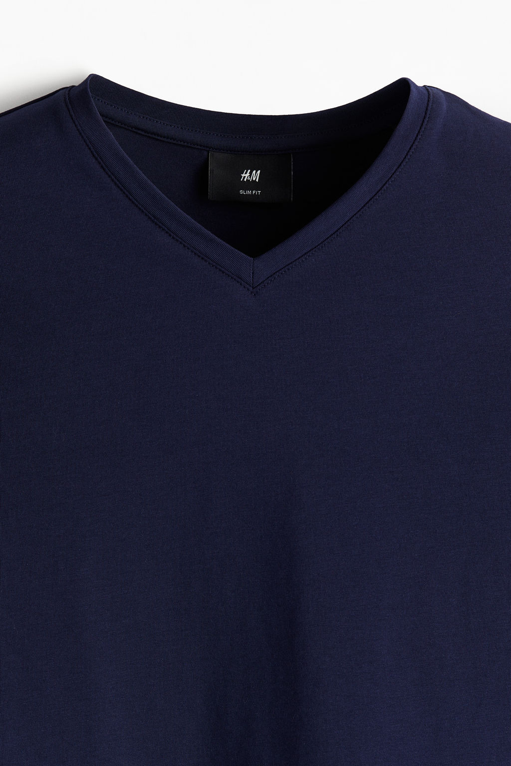 Camiseta con escote de pico Slim Fit - H&m фото 2