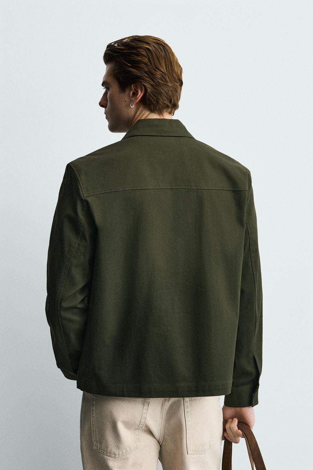 SOBRECAMISA REGULAR FIT BOLSILLOS / Khaki - Zara фото 3
