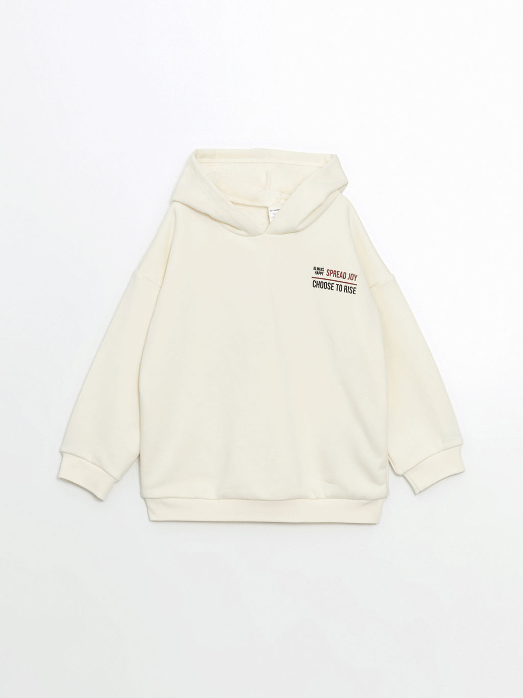 Kap??onlu Bask?l? Erkek ?ocuk Sweatshirt