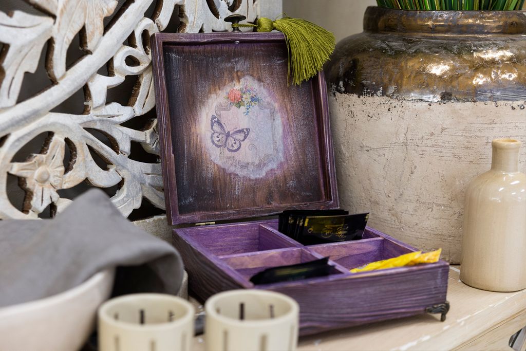 Заготовка для декорирования Mr. Carving ВД-486 Шкатулка с 4 ячейками сосна 20 х 20 х 6 см фото 5